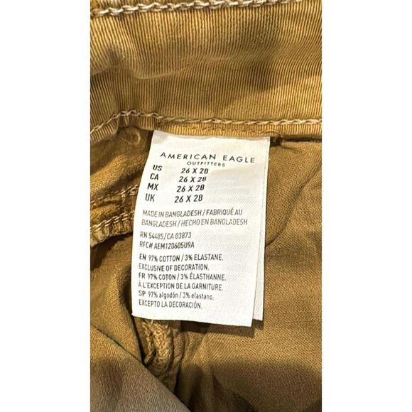 American Eagle Outfitters Pants Womens 26x28 Flex Brown - Picture 3 of 8